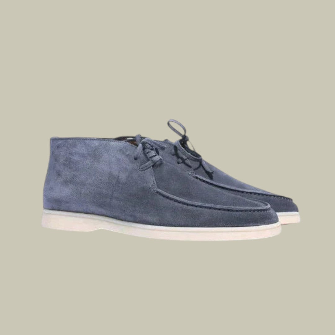 Mens Suede High Loafers