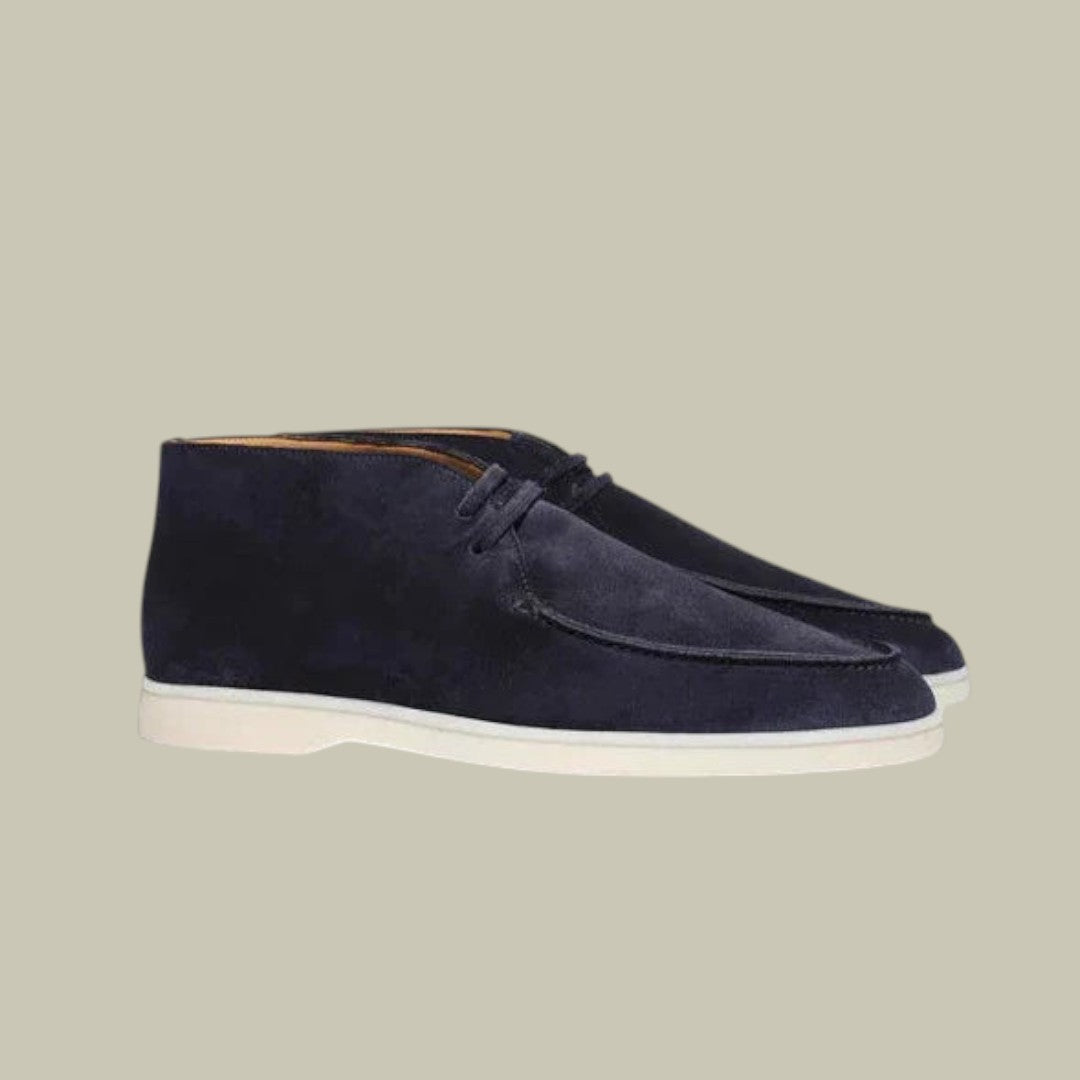 Mens Suede High Loafers