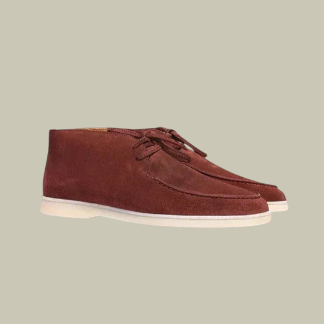 Suede Loafers Lace Up for Men