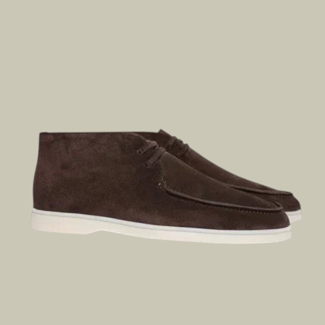 Mens Suede High Loafers