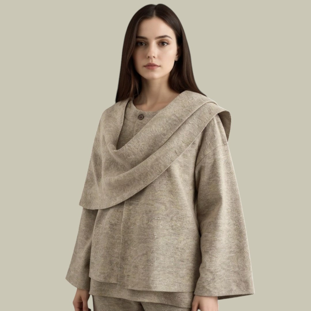 Womens Asymmetric Casual Coat