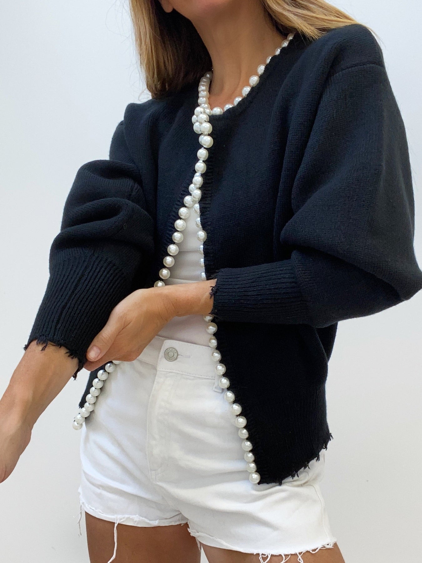 Lux Pearls Cardigan