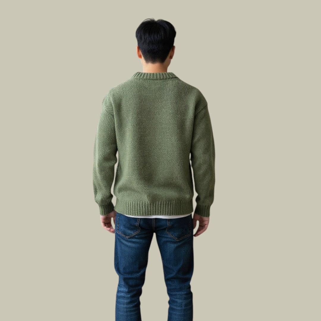 Mens Oversized Knitted Sweater Warm