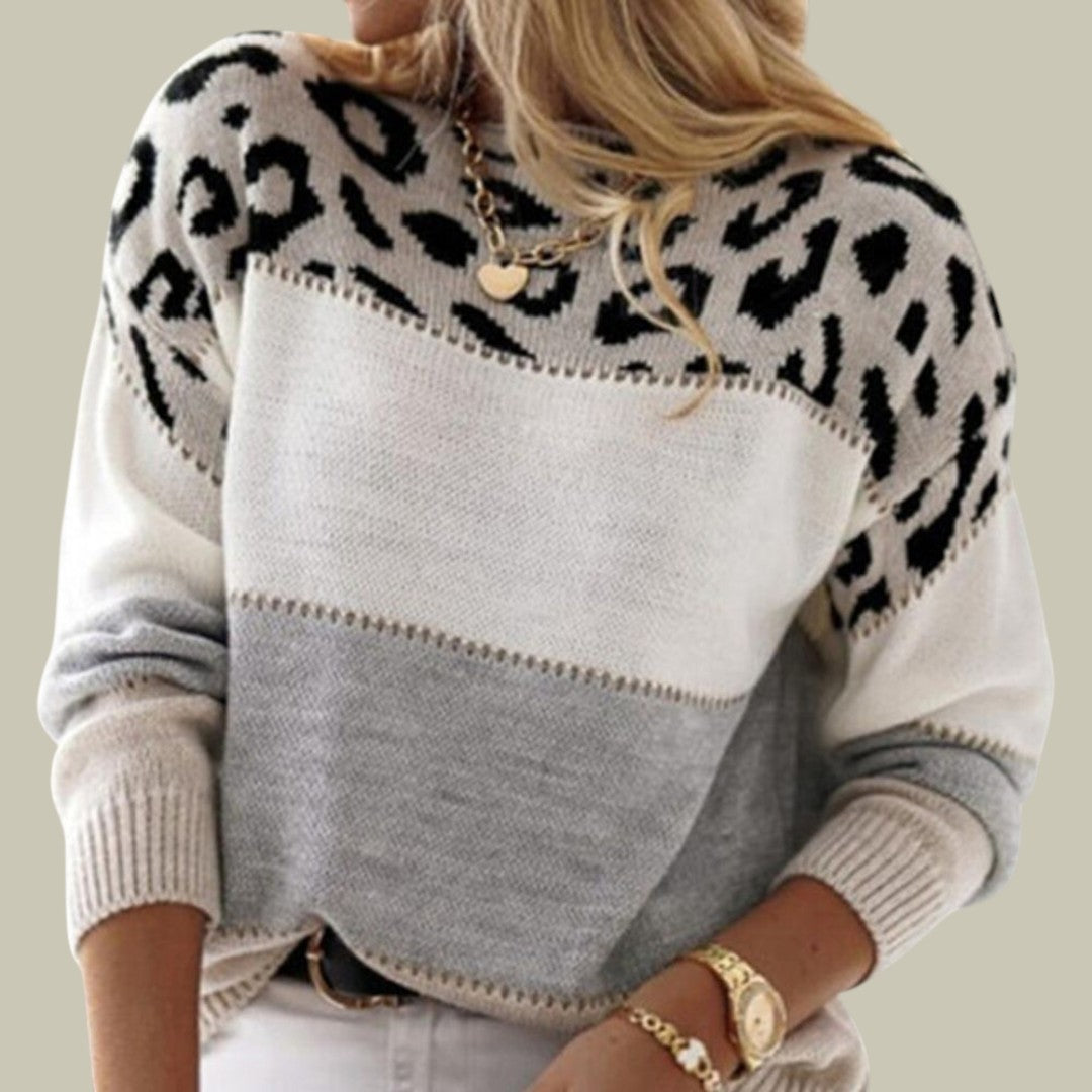 Womens Leopard Print Sweater