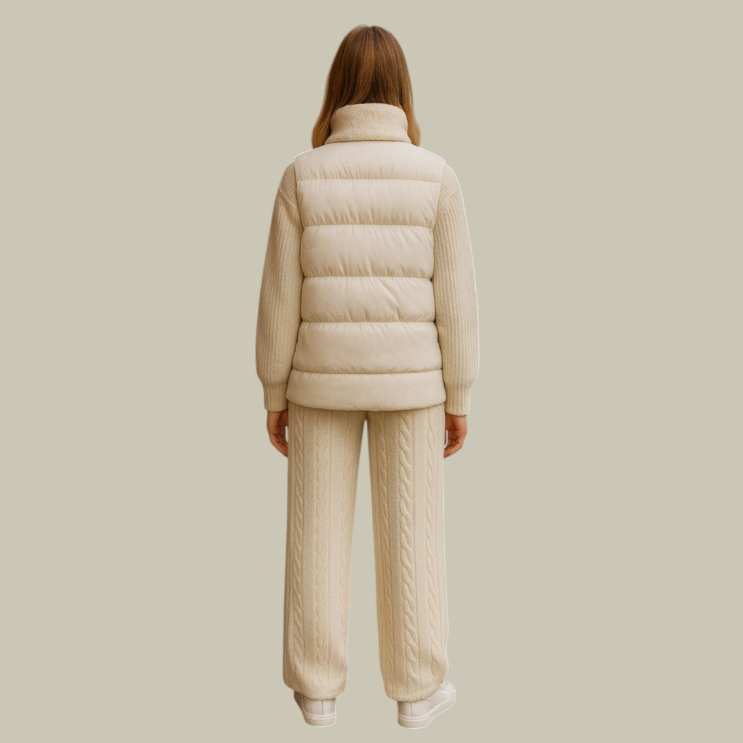 Lux & Classy • Women’s Knitted Elegance Warm Three Piece Set