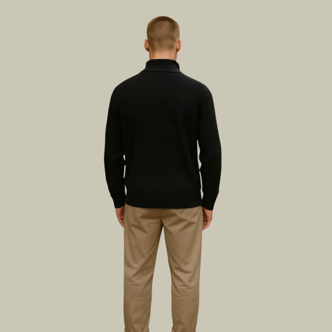 Lux & Classy • Men’s Old Money Zipper Sweater