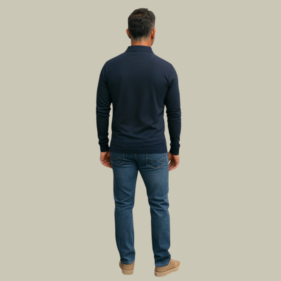 Lux & Classy • Men’s Classic Autumn Long Sleeve Polo