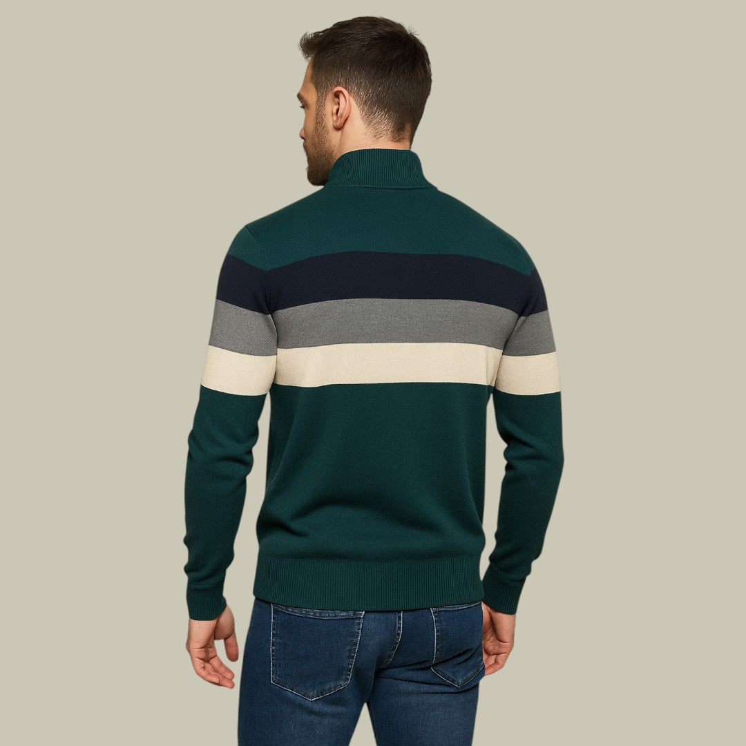 Lux & Classy  • Men's Elegant Quarter-Zip Sweater