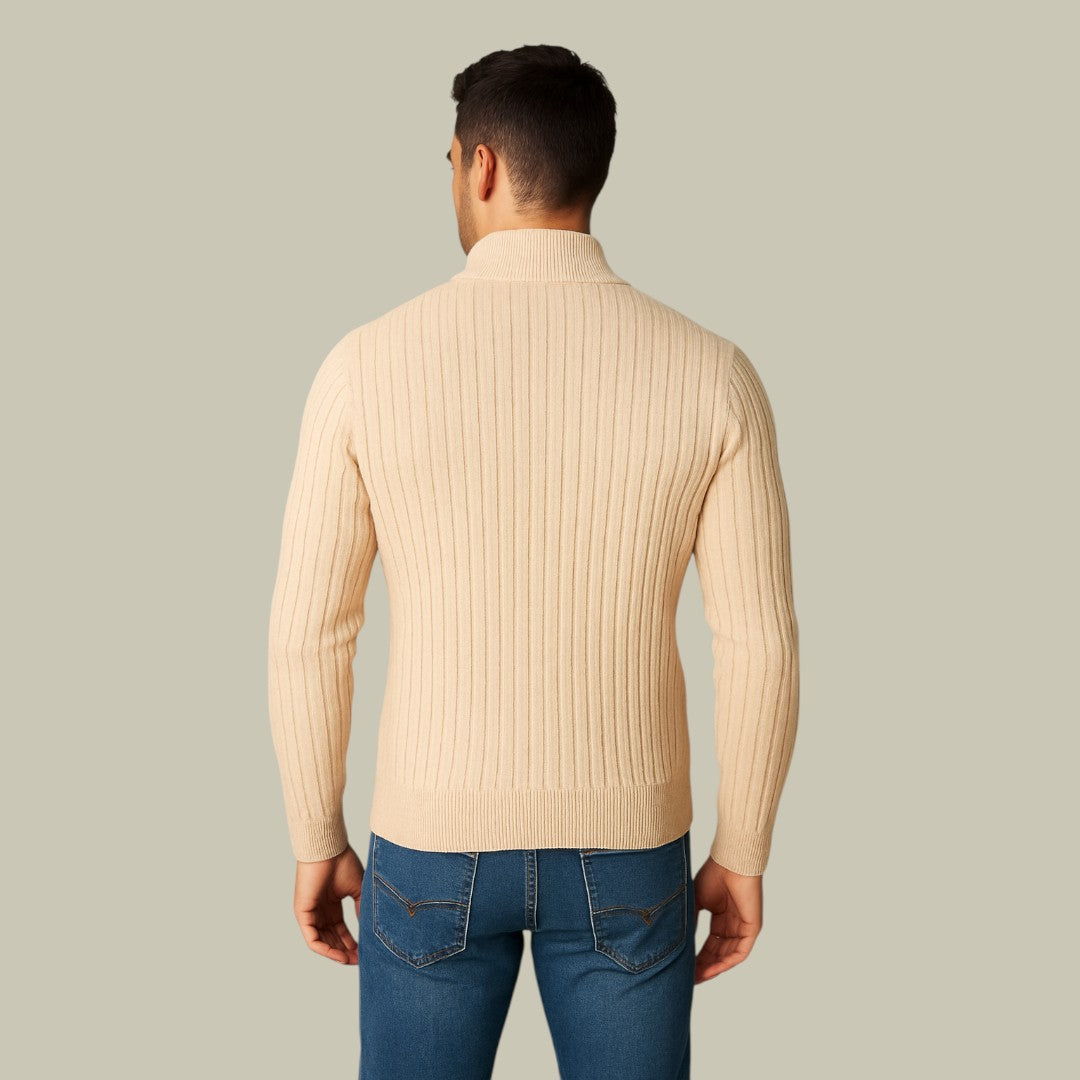 Lux & Classy  • Men's Casual Half-Zipped Sweater