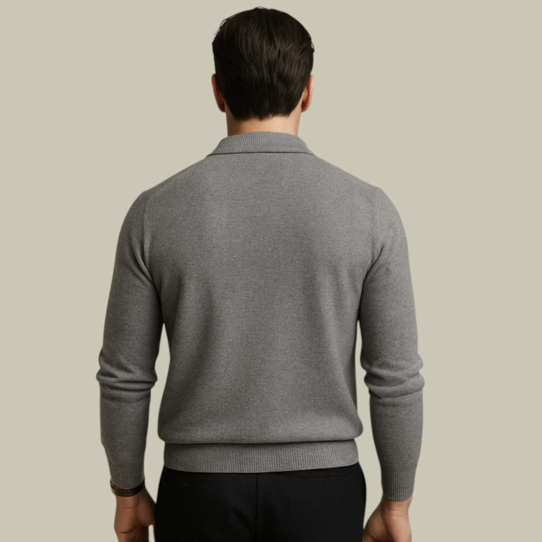 Lux & Classy  • Men's Comfortable Wool Polo Sweater