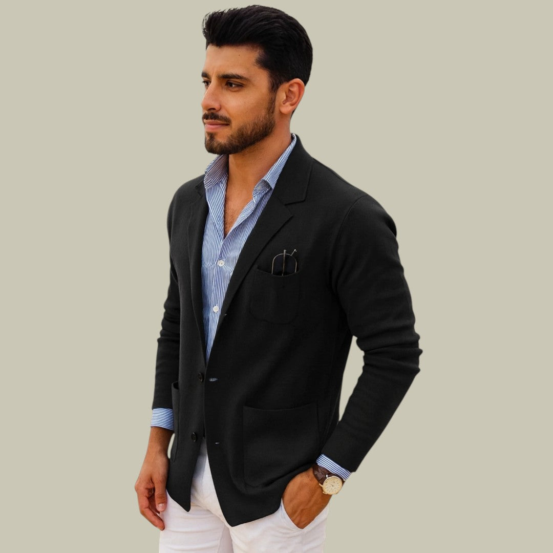 Lux & Classy  • Men's Casual Knit Blazer