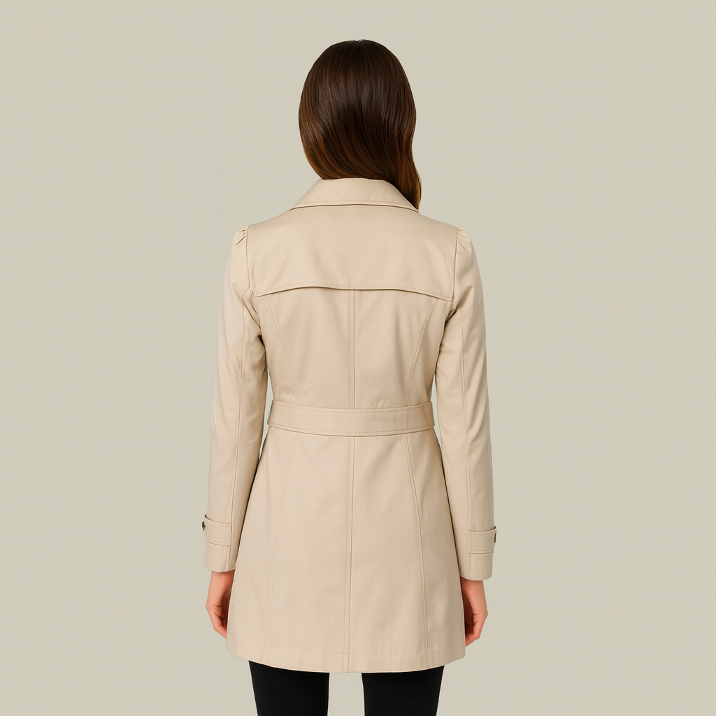 Lux & Classy • Women’s Mid-Length Trench Coat