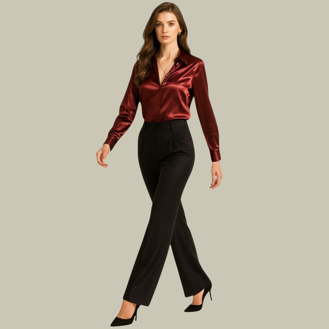 Womens Satin Blouse