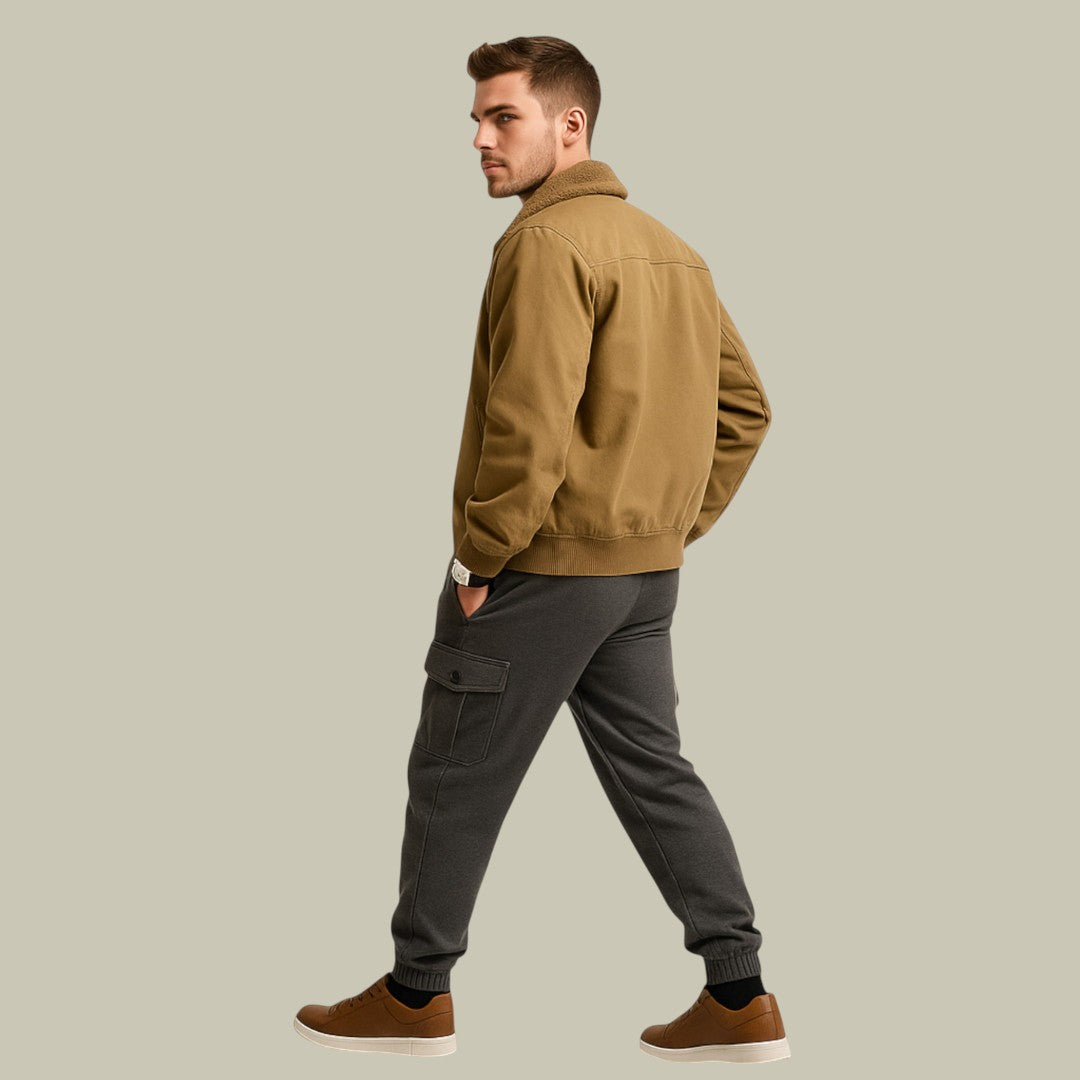 Mens Casual Wool Blend Jacket