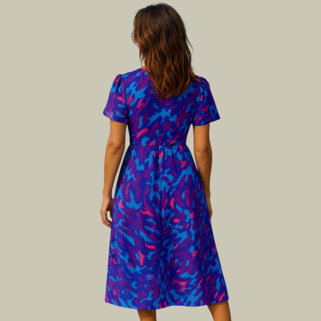 Lux & Classy  • Women's Stylish Puff Sleeves Dress