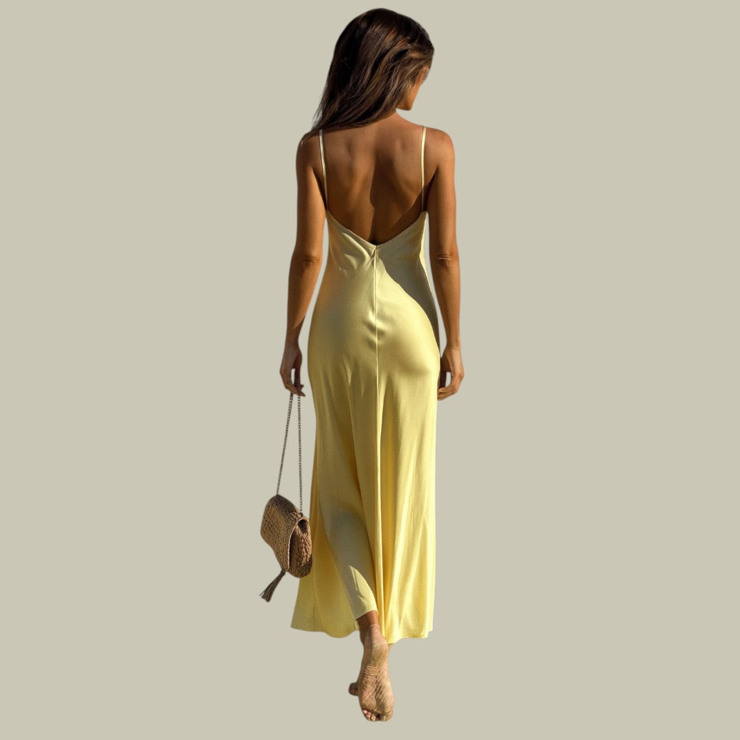 Lux & Classy  • Women's Elegant Satin Maxi Dress