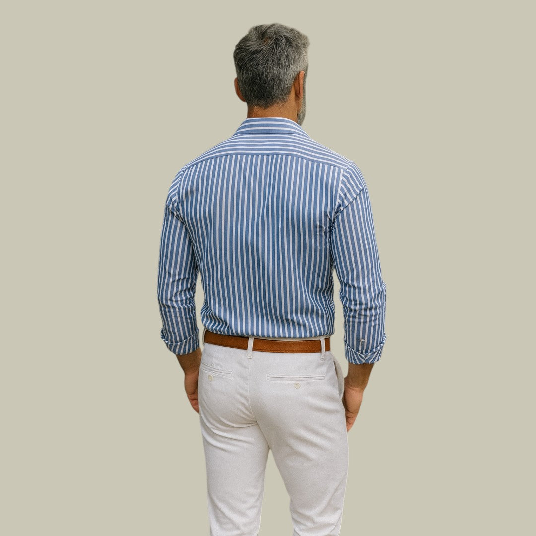 Lux & Classy  • Men's Classy Stripe Longsleeve Shirt