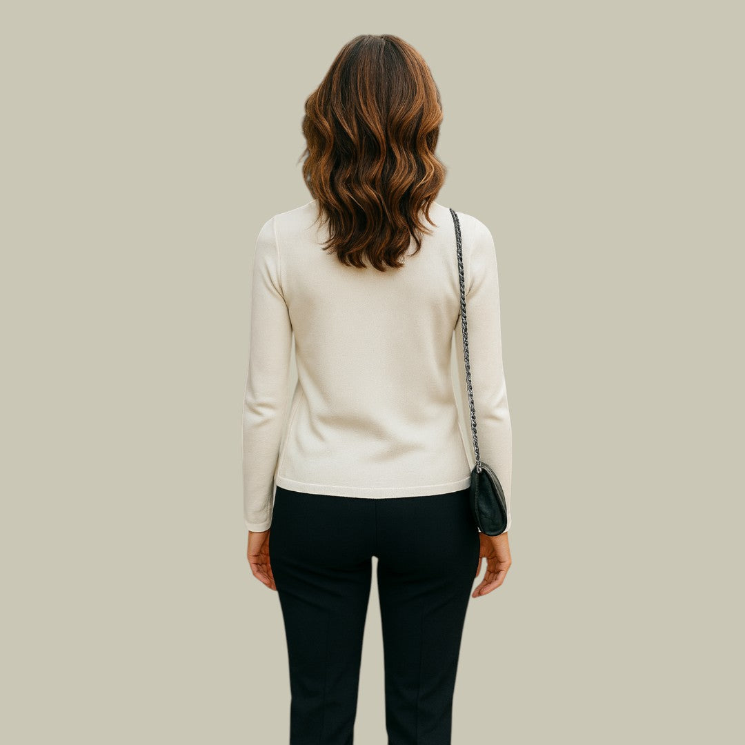 Lux & Classy  • Women's Elegant V-Neck Longsleeve