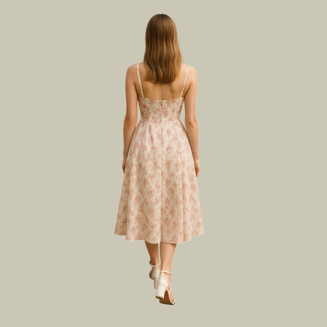 Lux & Classy  • Women's Stylish Midi Corset Dress