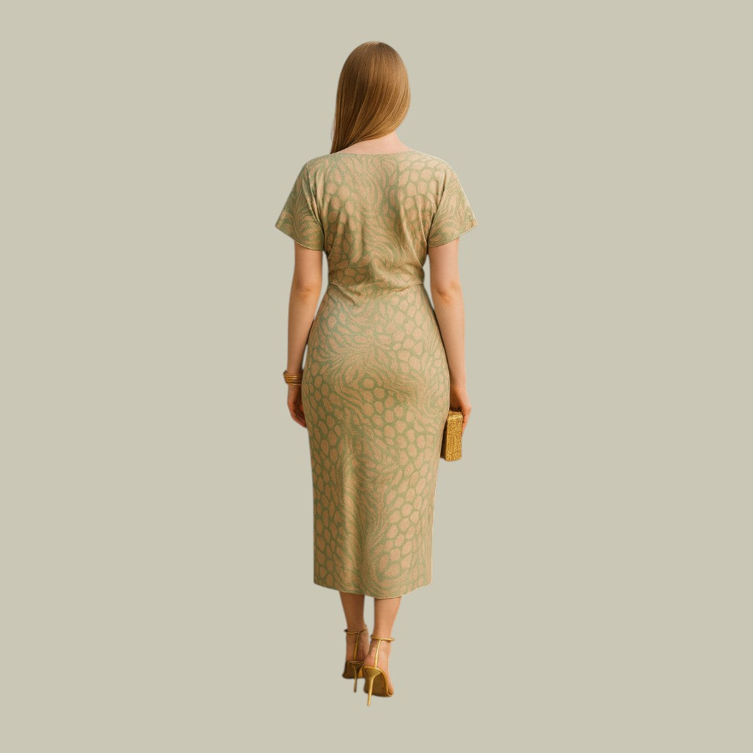 Lux & Classy  • Women's Chic V-Neck Dress