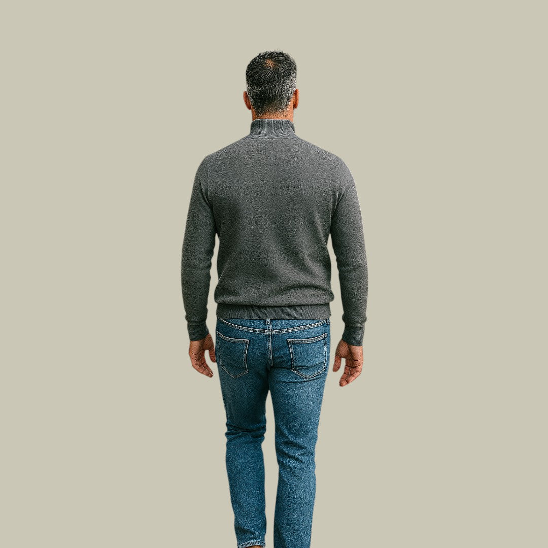 Lux & Classy  • Men's Ralph Polo Zipper Sweater