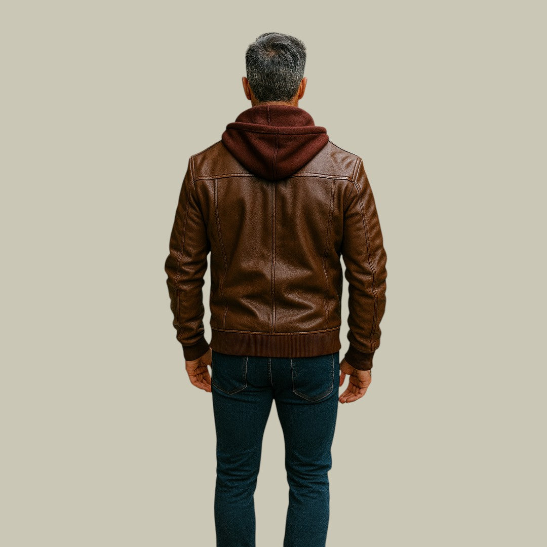 Lux & Classy • Men's Warm Leather Jacket