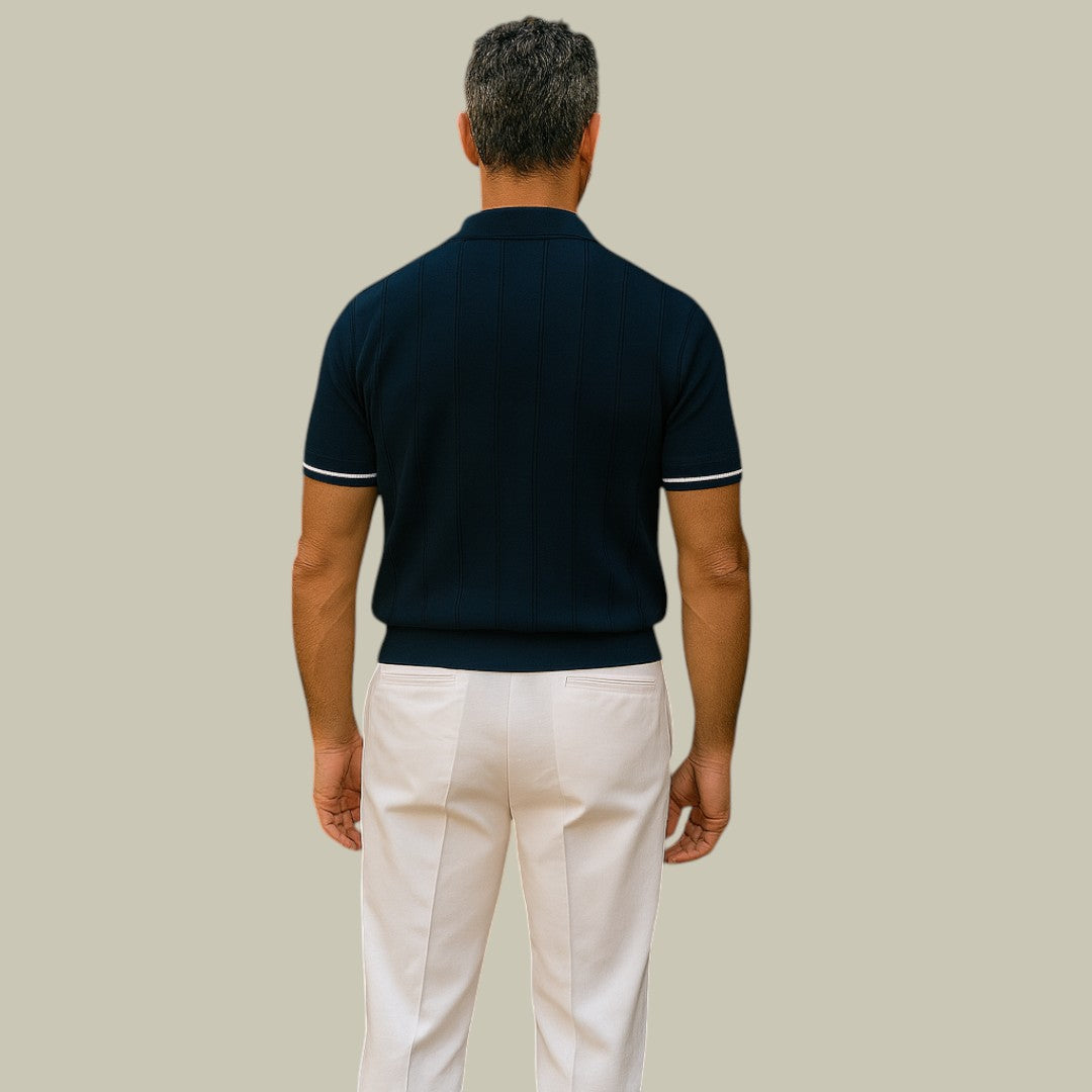 Lux & Classy •  Men's Classy Ribbed Polo