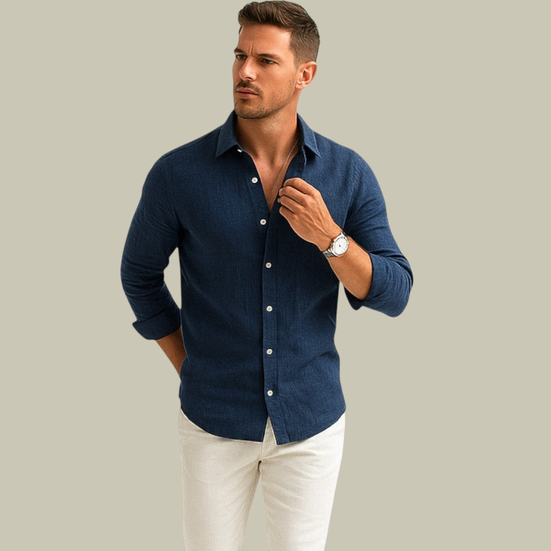 Mens Linen Casual Shirt