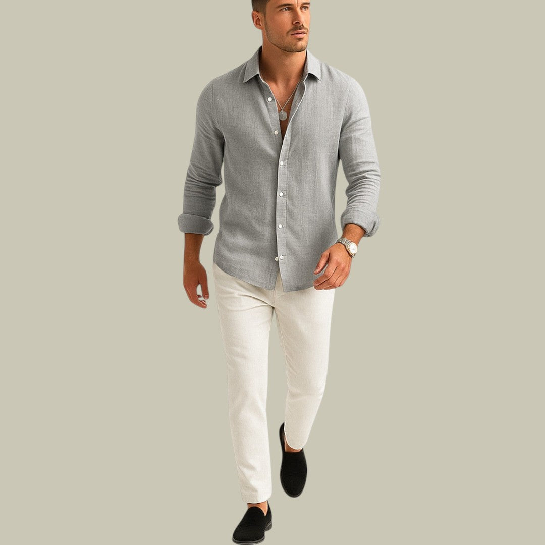 Mens Linen Casual Shirt