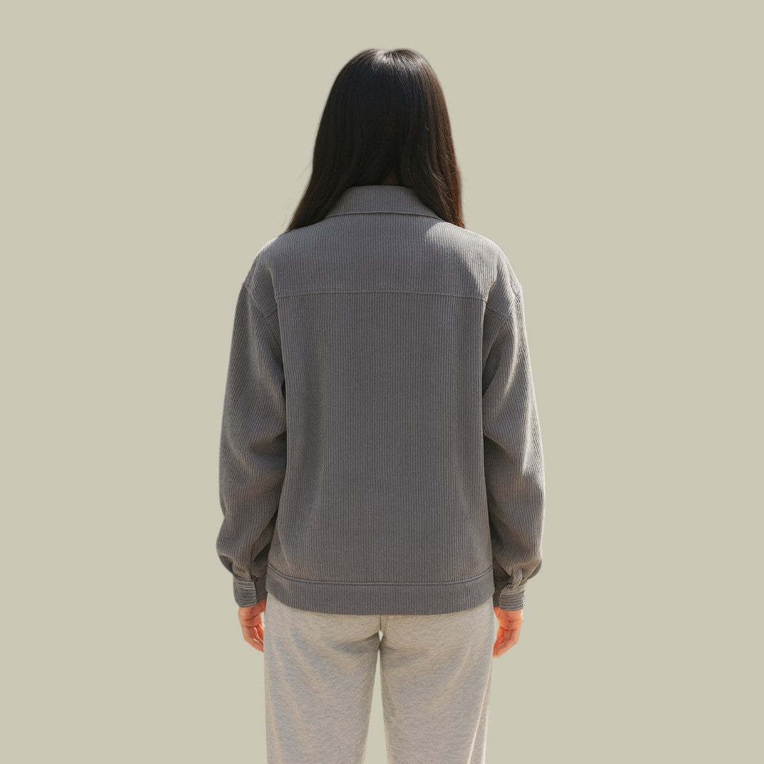 Womens Jacket Corduroy Cropped