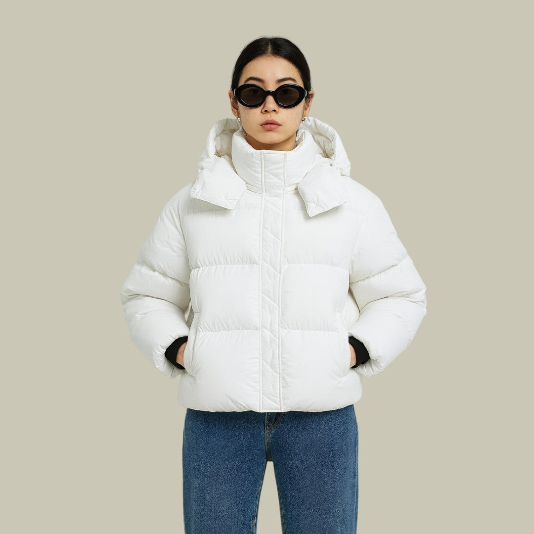 Womens Puffer Jacket Winter Warmth Thick Padded