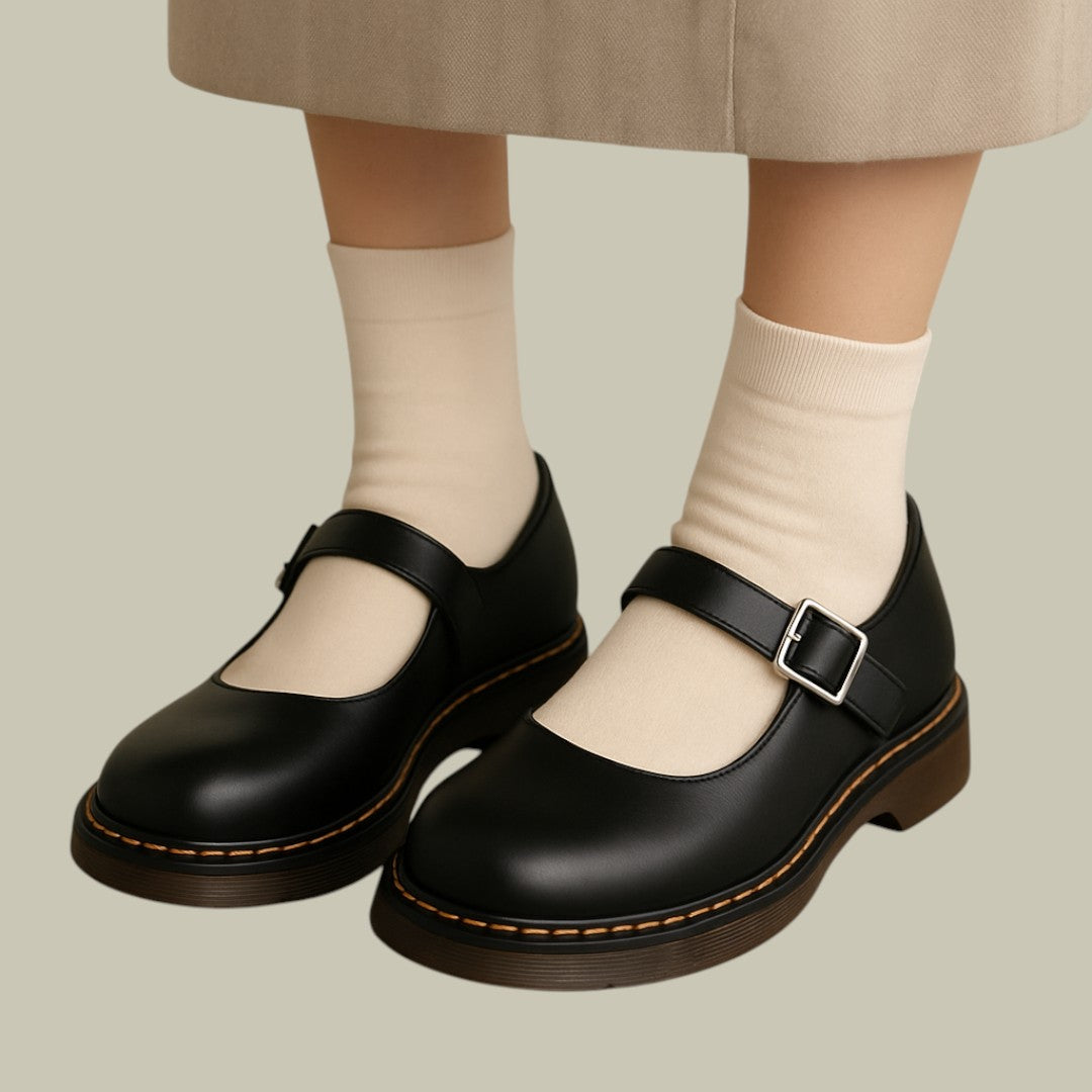 Womens Leather Shoes/Loafers Mary Jane