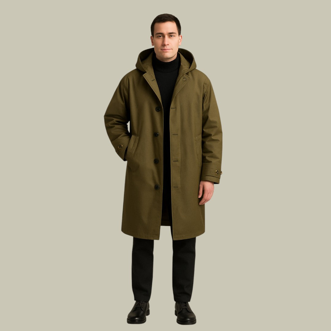 Mens Trench Coat Waterproof