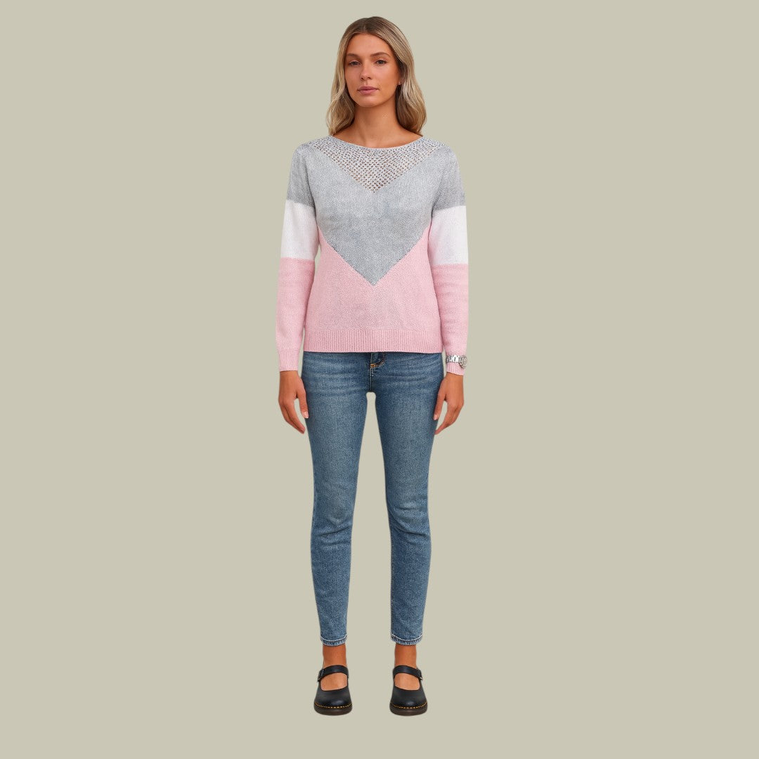 Womens Jumper Pink Autumn