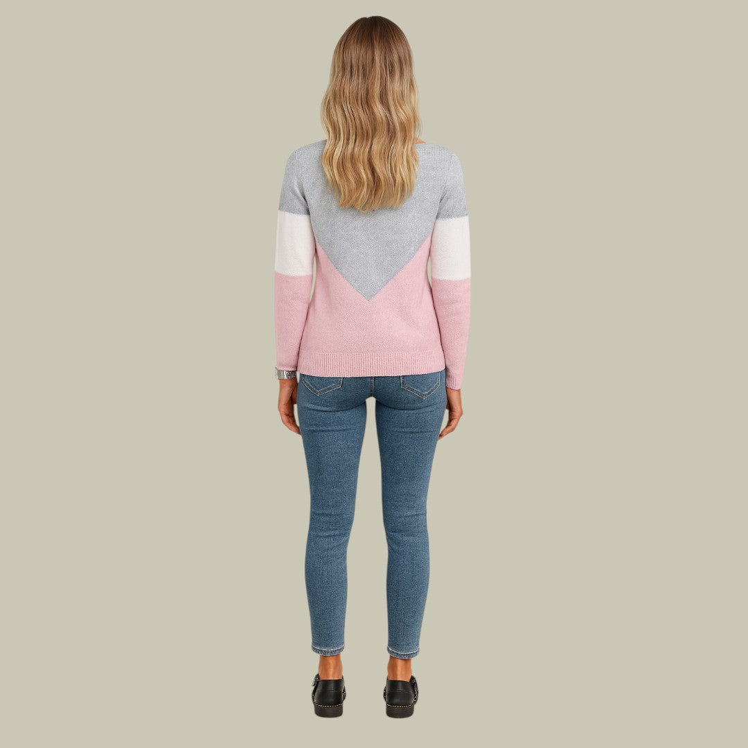Womens Jumper Pink Autumn
