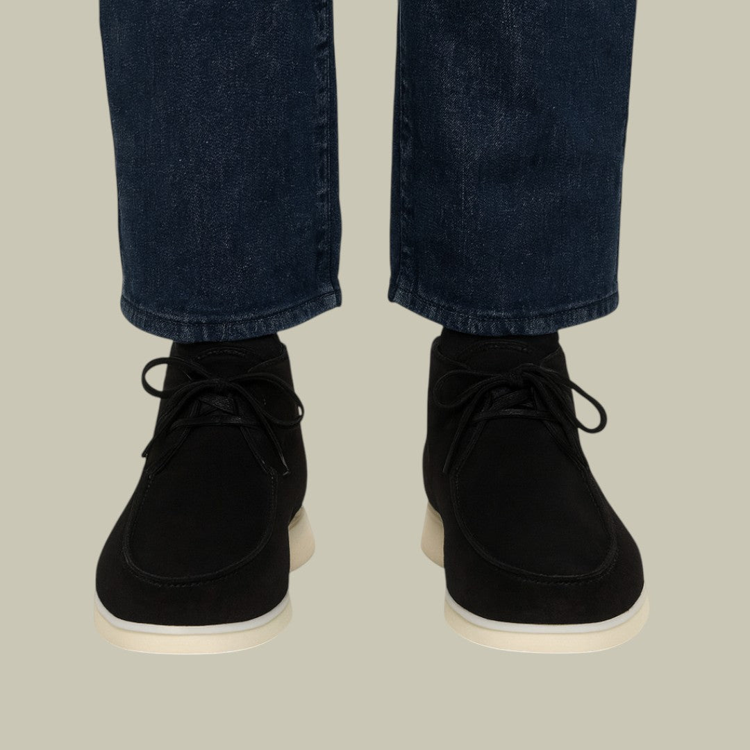 Mens Suede High Loafers