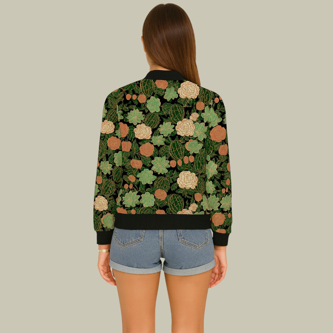 Womens Jacket with Flowers