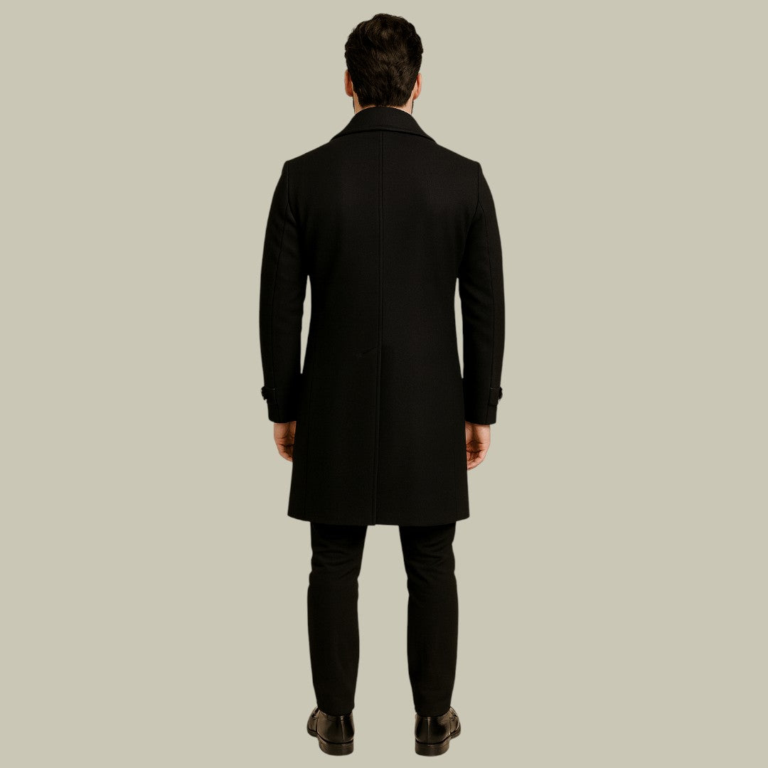 Mens Long Jacket Double Button