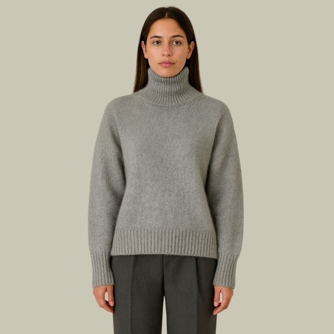 Womens Wool Turtleneck Sweater