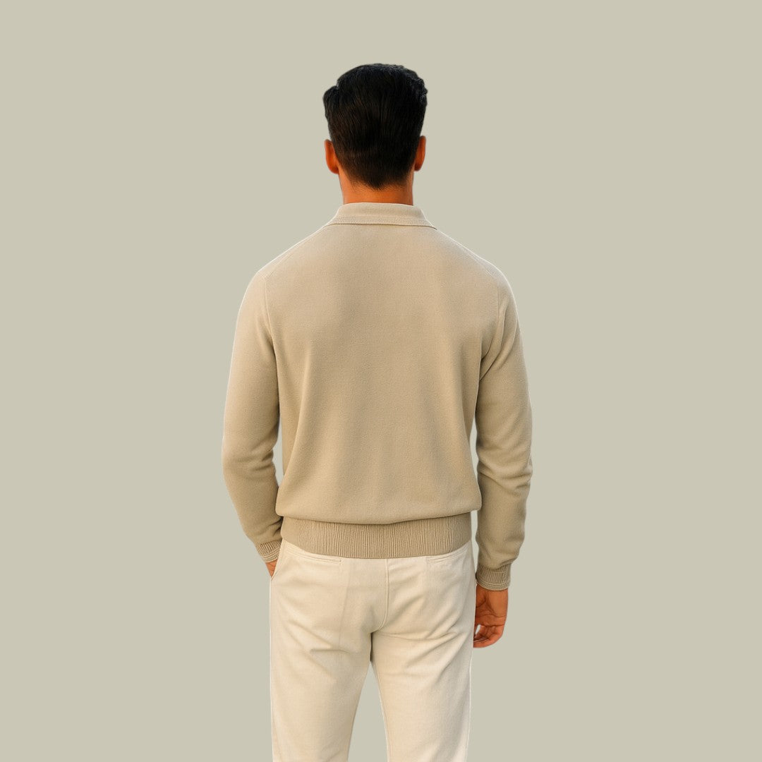 Mens Long Sleeve Polo