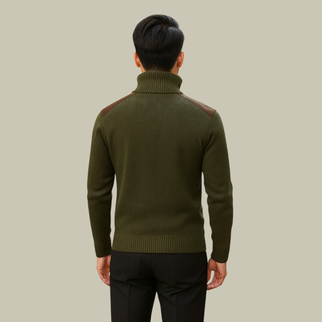 Mens Half Zipper Sweater Warm