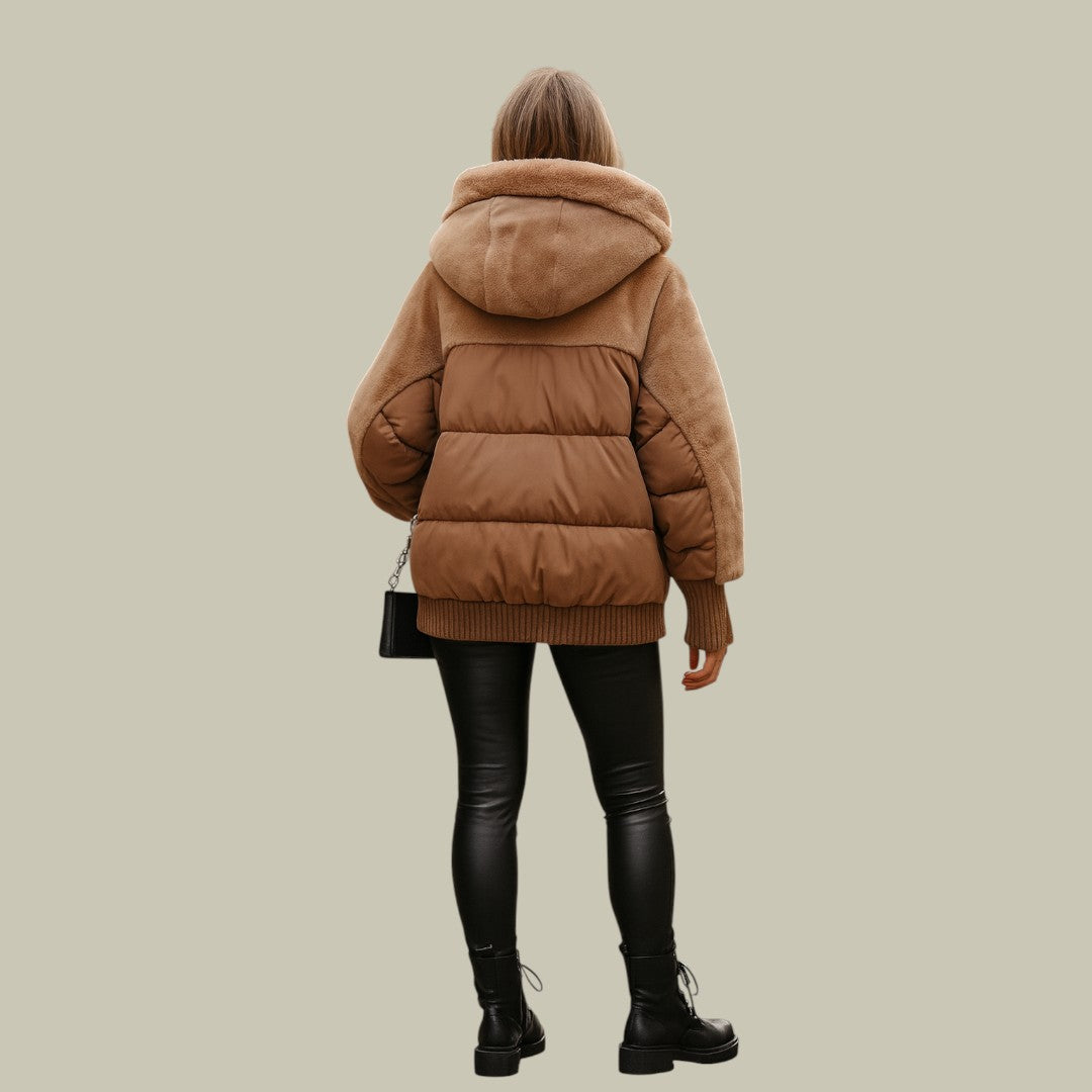 Womens Jacket Warm Hooded Oversized