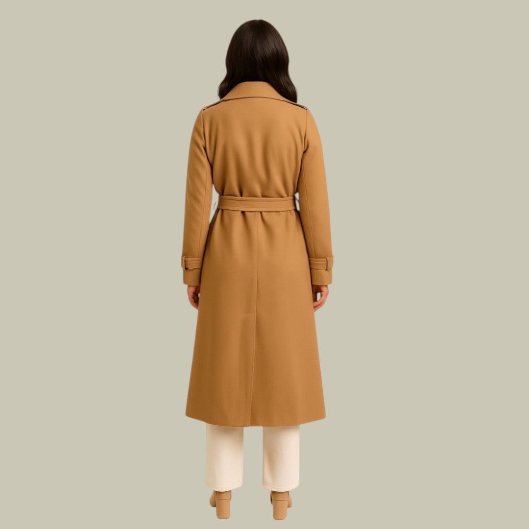 Womens Trench Coat Belted Autumn