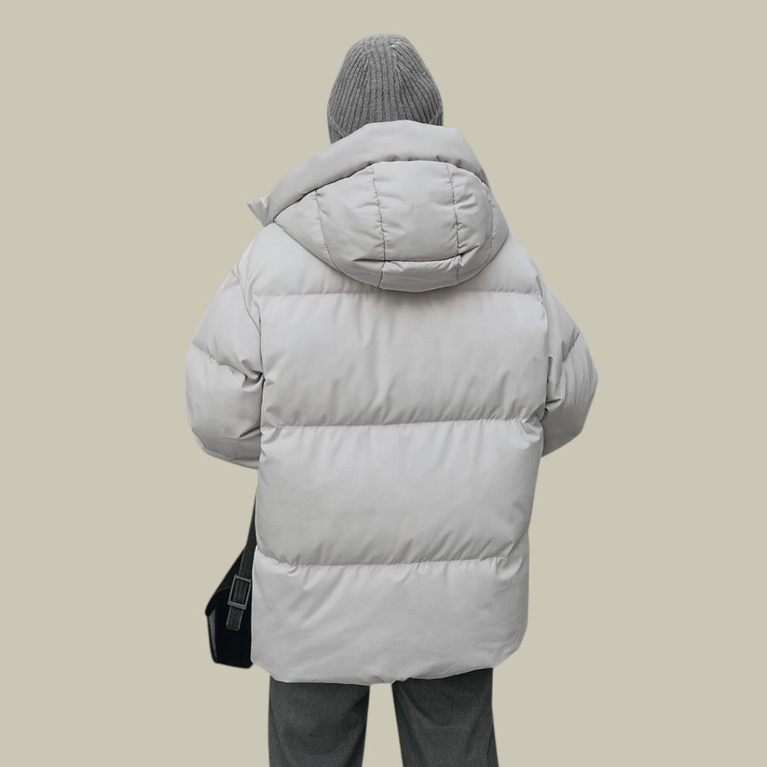Womens Puffer Jacket Hooded Warm
