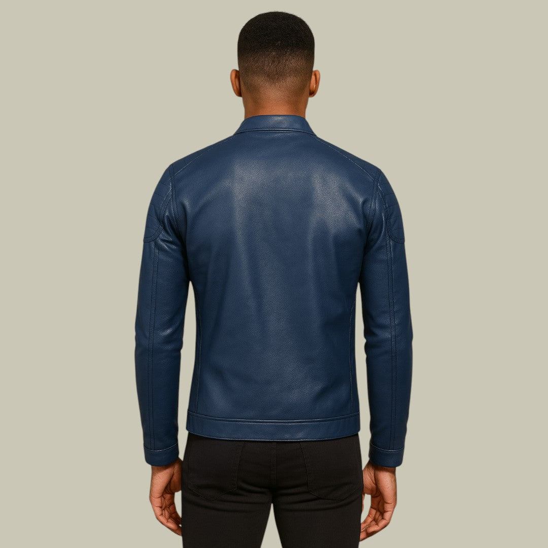 Mens Leather Jacket Autumn