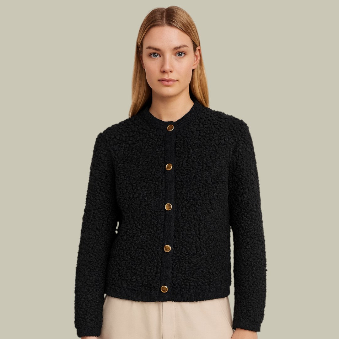 Womens Cardigan Teddy Overshirt Jacket