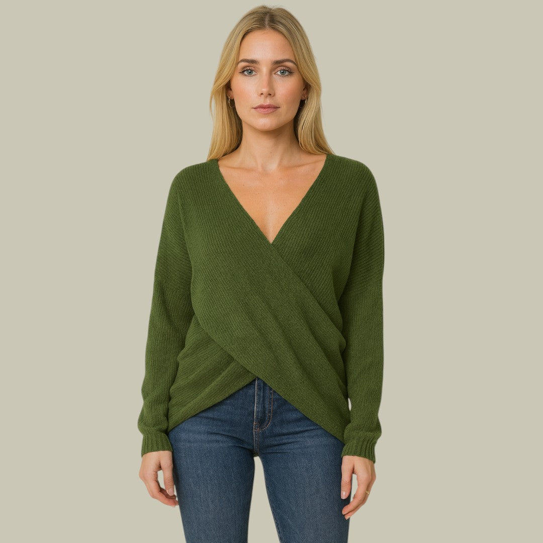 Womens Shirt V-Neck Autumn