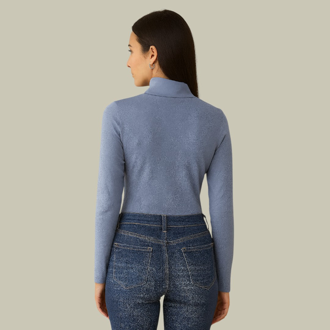 Womens Long Sleeve Shirt Blue