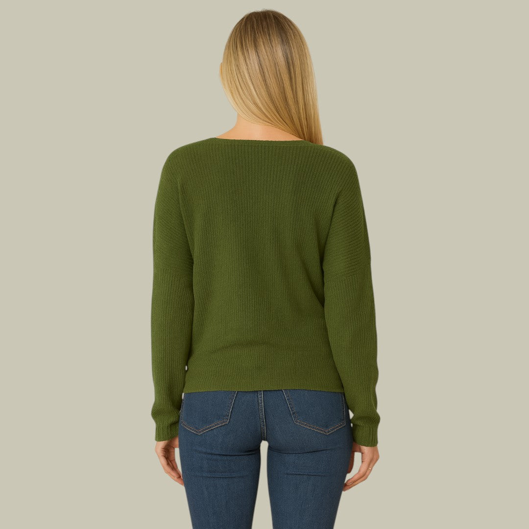 Womens Shirt V-Neck Autumn