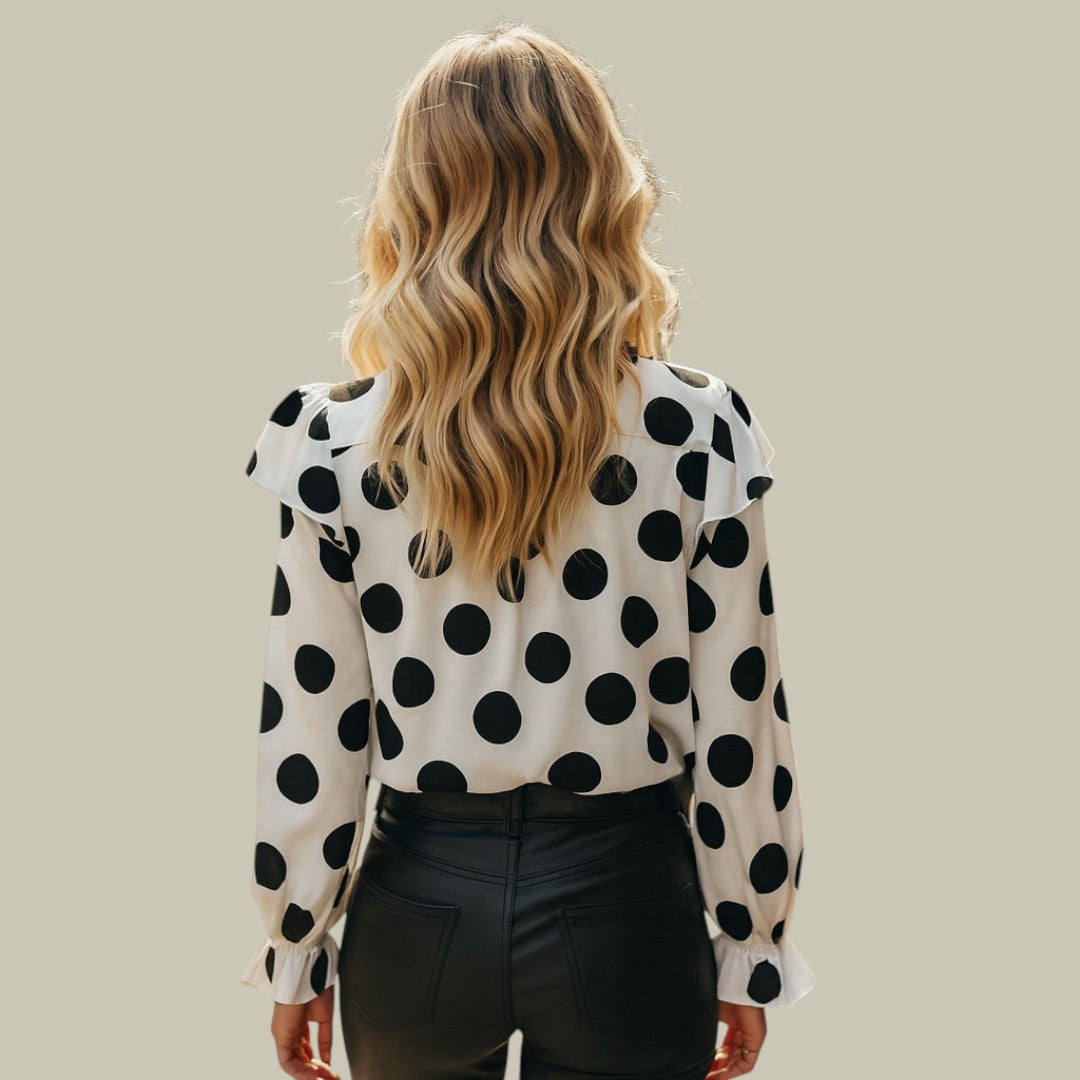 Womens Polka Dot Blouse